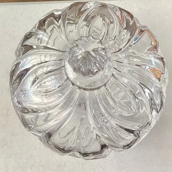 Crystal Candy Dish/ Canister by Studio Crystal - Picture 3 of 6